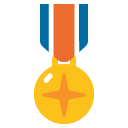 Military Medal emoji, Google, Blob, 2017