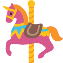 Carousel Horse emoji, Google, Blob, 2017
