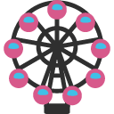 Ferris Wheel emoji, Google, Blob, 2017