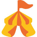 Circus Tent emoji, Google, Blob, 2017