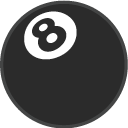 Pool 8 Ball emoji, Google, Blob, 2017