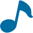 Musical Note emoji, Google, Blob, 2017