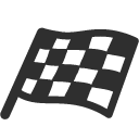 Chequered Flag emoji, Google, Blob, 2017