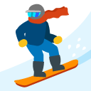 Snowboarder emoji, Google, Blob, 2017