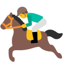 Horse Racing emoji, Google, Blob, 2017