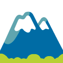 Snow-capped Mountain emoji, Google, Blob, 2017