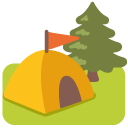 Camping emoji, Google, Blob, 2017