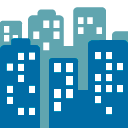 Cityscape emoji, Google, Blob, 2017