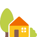 House with Garden emoji, Google, Blob, 2017