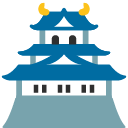 Japanese Castle emoji, Google, Blob, 2017