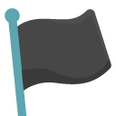 Black Flag emoji, Google, Blob, 2017