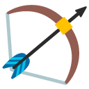 Bow and Arrow emoji, Google, Blob, 2017
