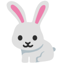 Rabbit emoji, Google, Blob, 2017