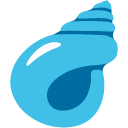 Spiral Shell emoji, Google, Blob, 2017