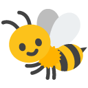 Honeybee emoji, Google, Blob, 2017