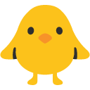 Front-facing Baby Chick emoji, Google, Blob, 2017