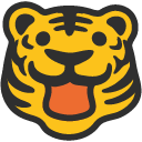 Tiger Face emoji, Google, Blob, 2017