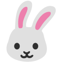 Rabbit Face emoji, Google, Blob, 2017