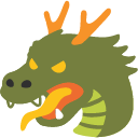 Dragon Face emoji, Google, Blob, 2017