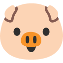Pig Face emoji, Google, Blob, 2017