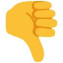 Thumbs Down emoji, Google, Blob, 2017