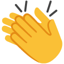 Clapping Hands emoji, Google, Blob, 2017