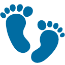 Footprints emoji, Google, Blob, 2017