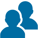 Busts in Silhouette emoji, Google, Blob, 2017