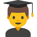 Man Student emoji, Google, Blob, 2017