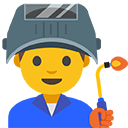 Man Factory Worker emoji, Google, Blob, 2017