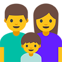 Family Man, Woman, Boy emoji, Google, Blob, 2017