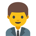 Man Office Worker emoji, Google, Blob, 2017