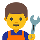 Man Mechanic emoji, Google, Blob, 2017