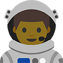 Man Astronaut emoji, Google, Blob, 2017