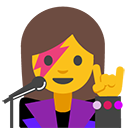 Woman Singer emoji, Google, Blob, 2017