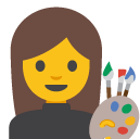 Woman Artist emoji, Google, Blob, 2017