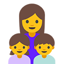 Family Woman, Girl, Boy emoji, Google, Blob, 2017