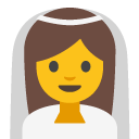 Person with Veil emoji, Google, Blob, 2017