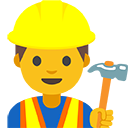 Construction Worker emoji, Google, Blob, 2017