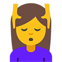 Person Getting Massage emoji, Google, Blob, 2017