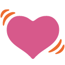 Beating Heart emoji, Google, Blob, 2017