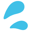 Sweat Droplets emoji, Google, Blob, 2017