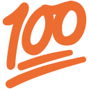 Hundred Points emoji, Google, Blob, 2017