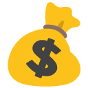 Money Bag emoji, Google, Blob, 2017