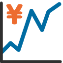 Chart Increasing with Yen emoji, Google, Blob, 2017