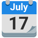 Tear-off Calendar emoji, Google, Blob, 2017