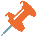Pushpin emoji, Google, Blob, 2017