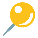 Round Pushpin emoji, Google, Blob, 2017