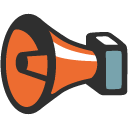 Loudspeaker emoji, Google, Blob, 2017