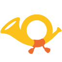 Postal Horn emoji, Google, Blob, 2017